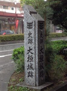 大垣城標識
